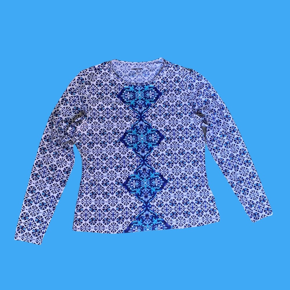 Land’s End Rash Guard UPF Long Sleeve Swim NWOT